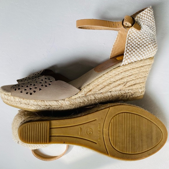 Kanna wedge espadrilles with laser detail - Picture 4 of 9